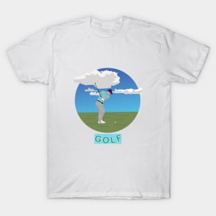 Golfer during a match T-Shirt